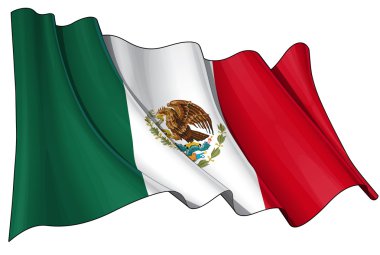 Flag of Mexico clipart