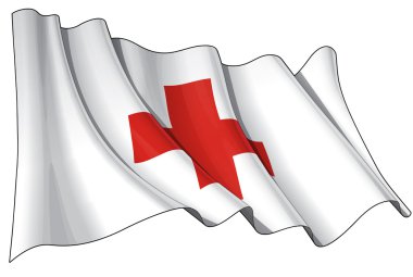 Flag of Red Cross clipart