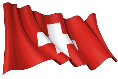 Flag of Switzerland clipart