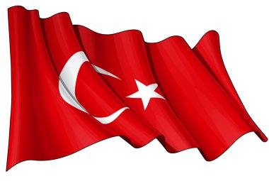 Flag of Turkey clipart