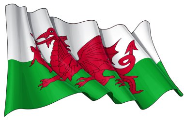 Flag of Wales clipart