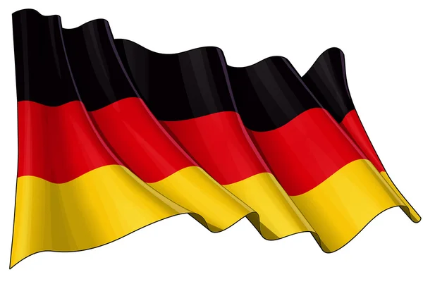 Tysklands nationale flag - Stock-foto
