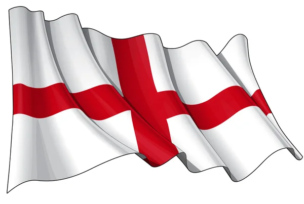 Anglická vlajka — Stock fotografie