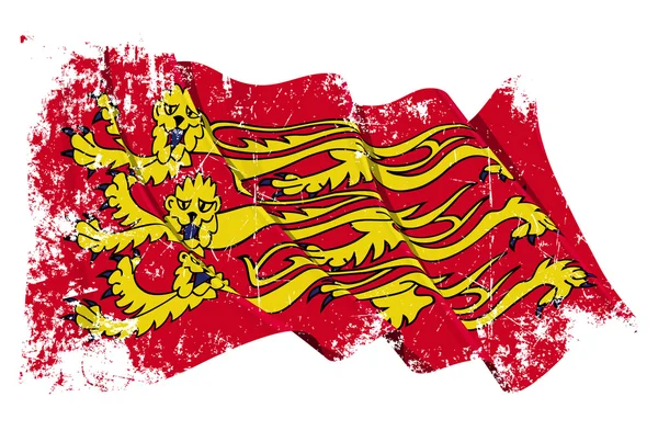 Гранж-английский королевский флаг — стоковое фото