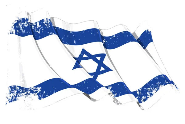 グランジ イスラエル共和国の旗 — ストック写真