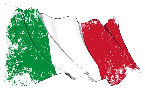 Bandiera Grunge d'Italia — Foto Stock