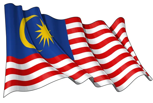Bandera de malaysia —  Fotos de Stock