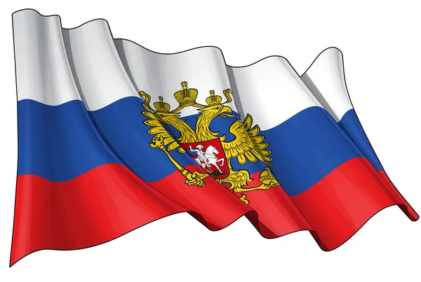 Rusya'nın Devlet bayrağı — Stok fotoğraf