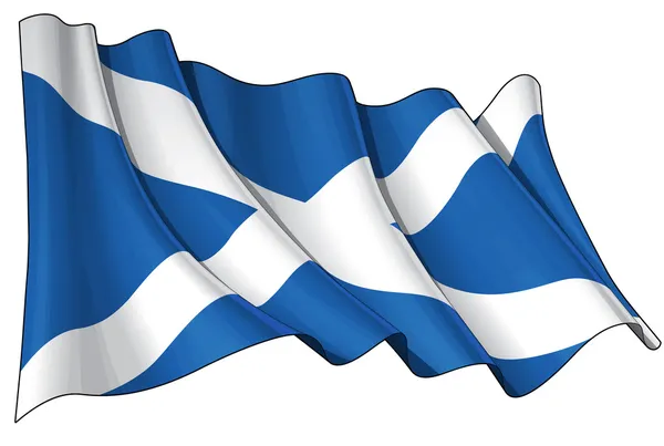 Гранж-флаг Шотландии — стоковое фото