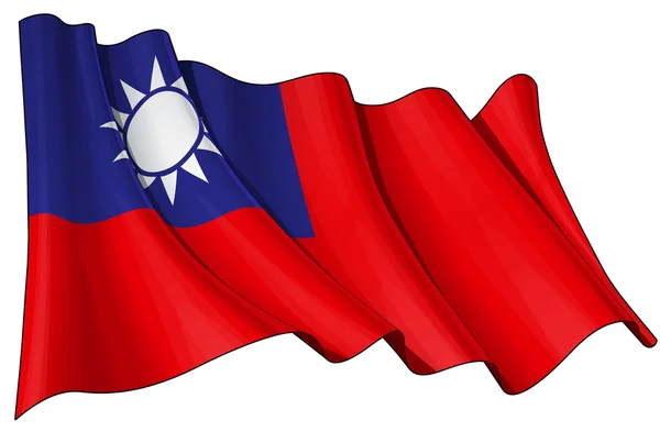 Tajvan zászlaja — Stock Fotó