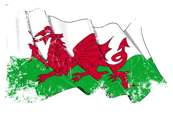 威尔士旗帜 — 图库照片