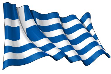 Flag of Greece clipart