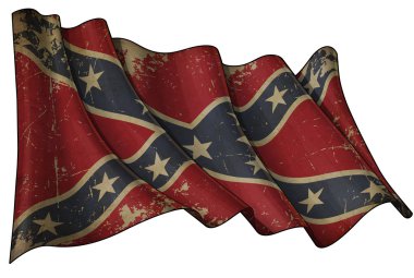 Confederate Rebel Historic flag clipart