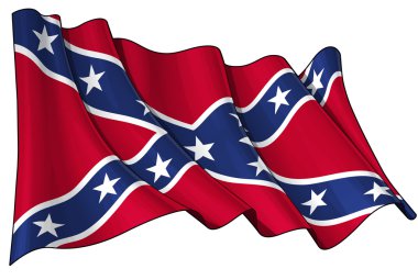 Confederate Rebel flag clipart