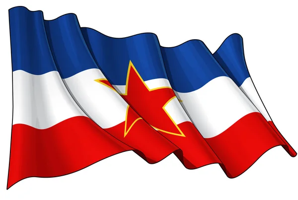 Yugoslavian Flag — Stock Photo, Image