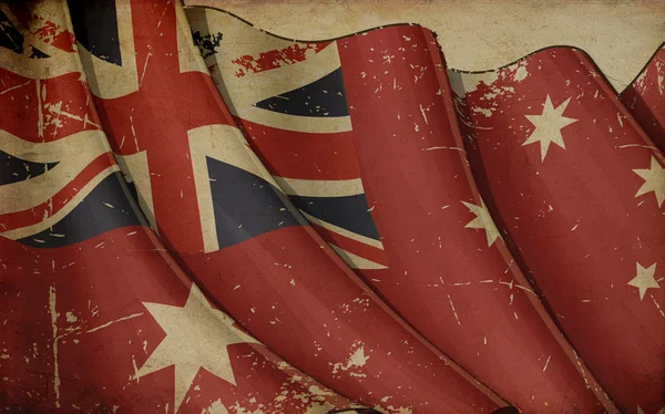Australiska red ensign gamla papper — Stockfoto
