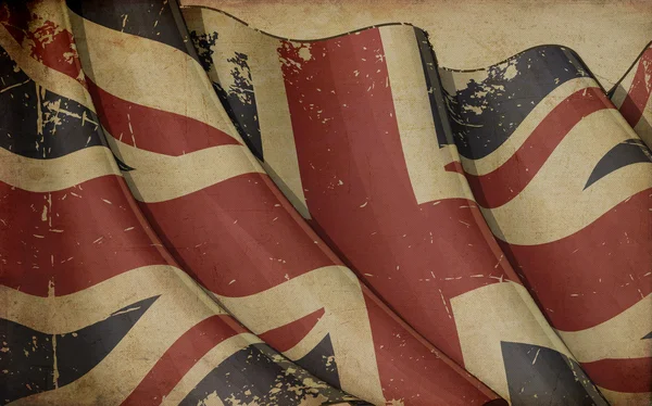 英国の旗の古い紙 — ストック写真