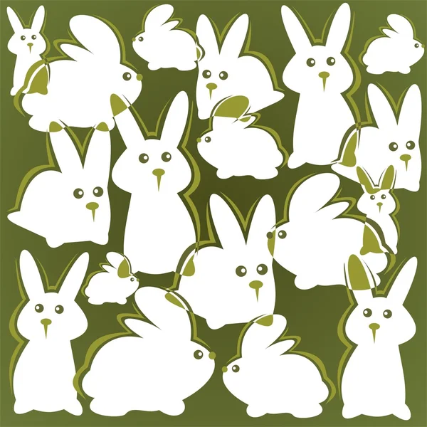 兔子背景 — 图库照片