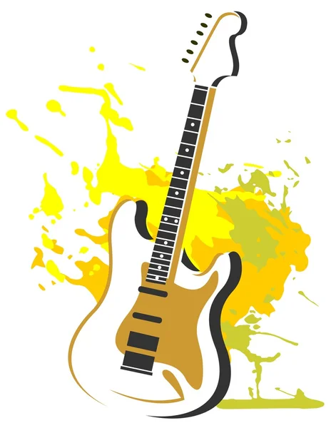 Gitarr med grunge mönster — Stockfoto