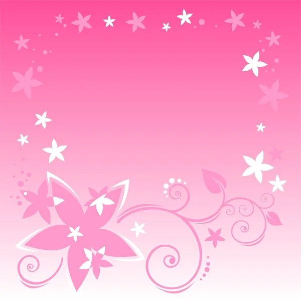 Rózsaszín virágos mintával — Stock Fotó