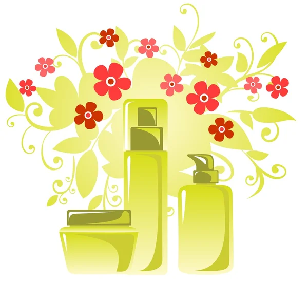 Cosmetics and flowers