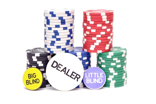 Marker att spela poker — Stockfoto