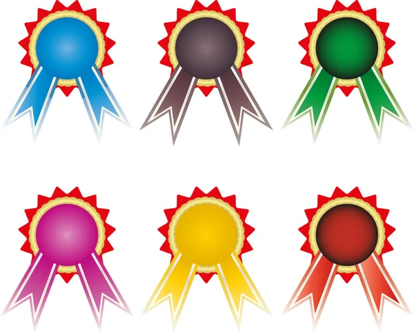 Médaille multicolore — Image vectorielle