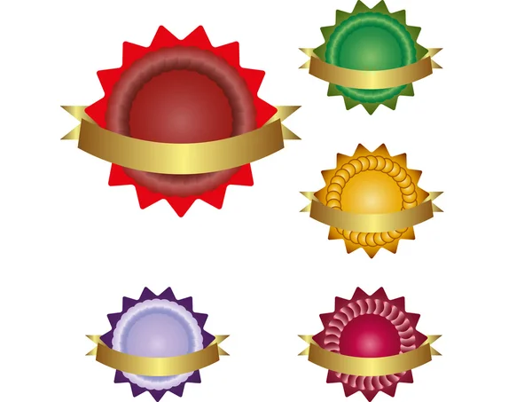 Médaille multicolore — Image vectorielle