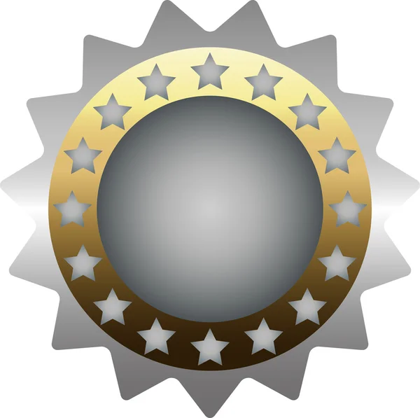 SilvermedaljStříbrná medaile — Stockový vektor