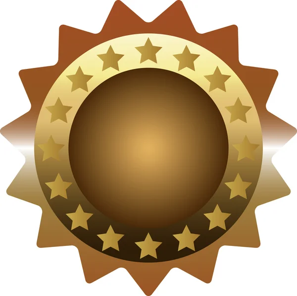 Medalia de bronz — Vector de stoc