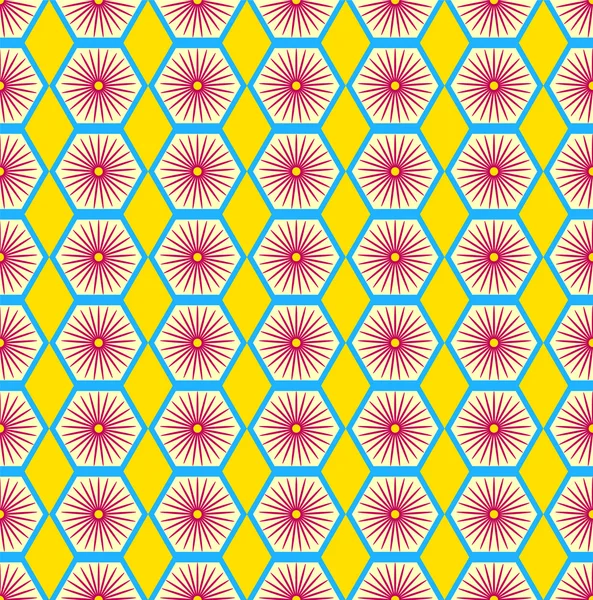 Texture sans couture d'un hexagone — Image vectorielle