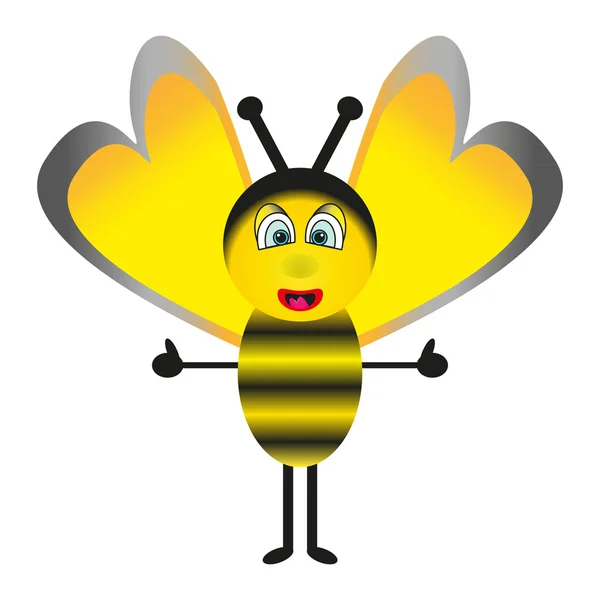 Merry bee — Stock Vector