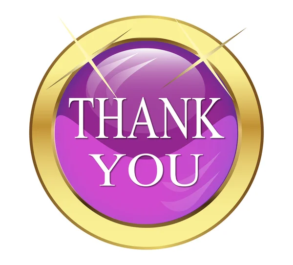 The button "THANK YOU" — Stock Vector