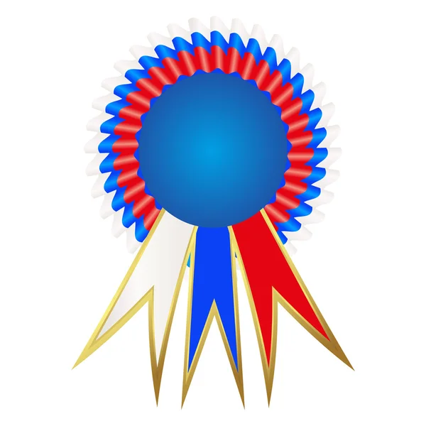 Prijs-winnende satijnachtige medaille — Stockvector