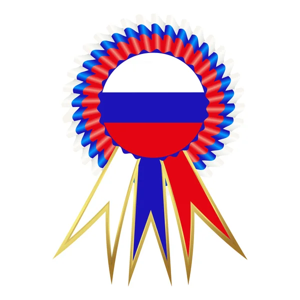 Saten ödül madalya, "Rusya" — Stok Vektör