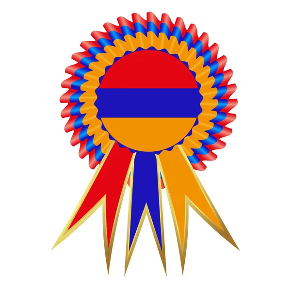Saten ödül madalya, "Ermeni" — Stok Vektör