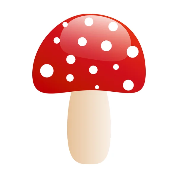 stock vector Agaric mushroom