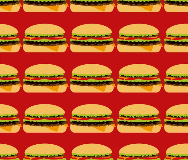 Texturas sin costura, hamburguesa — Vector de stock