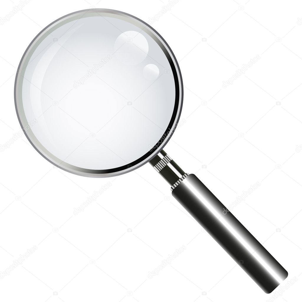 A magnifying glass (lens)