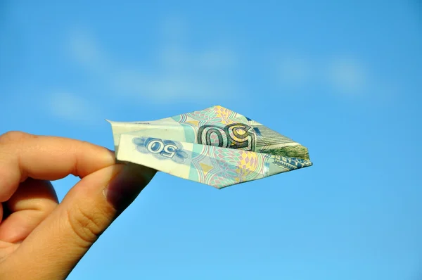 Plane of the notes — Stock Photo, Image
