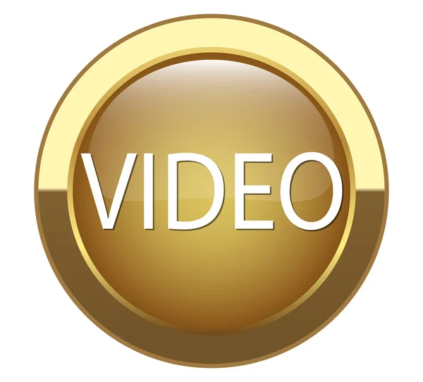 Internet button labeled "VIDEO" — Stock Vector