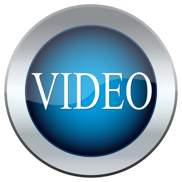 Internet knop met het label "video" — Stockvector