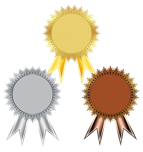Díjat kitüntetések sorozata — Stock Vector