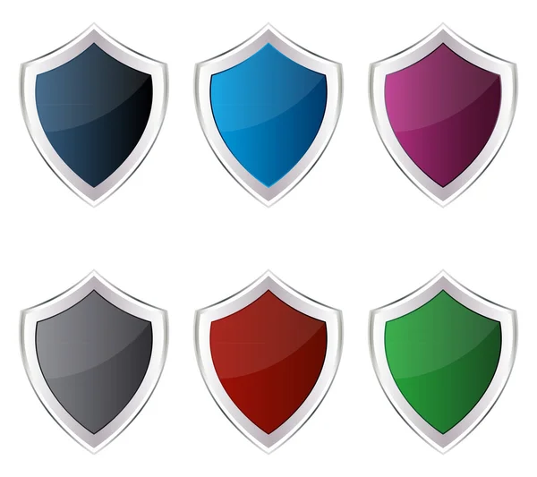 Conjunto de escudos — Vector de stock
