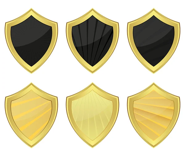 Conjunto de escudos —  Vetores de Stock