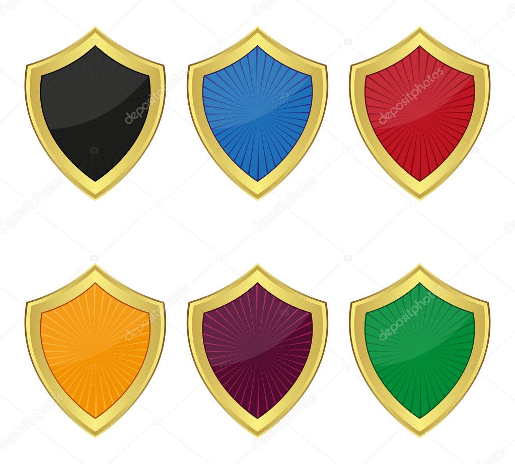 Set of shields