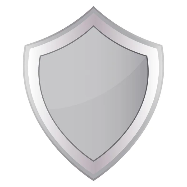 Silver shield — Wektor stockowy