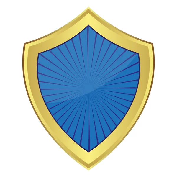 青い盾 — ストックベクタ