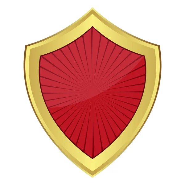 Красный щит — стоковый вектор