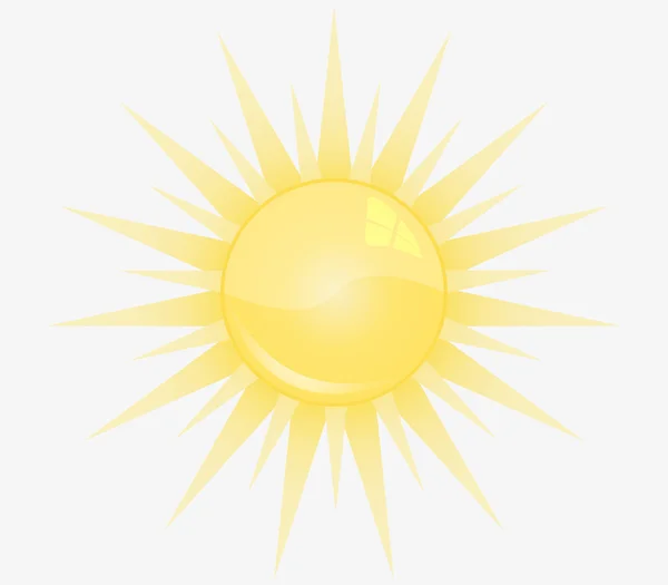 Soleil jaune — Image vectorielle